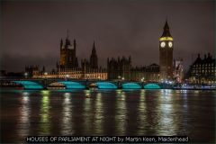 HOUSES OF PARLIAMENT AT NIGHT by Martin Keen, Maidenhead