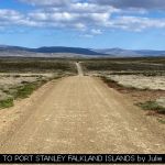 THE LONG ROAD TO PORT STANLEY FALKLAND ISLANDS by Julie Wright, Woodley
