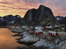 LOFOTEN SUNSET by Simon Raynor, New City