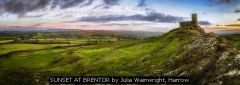 SUNSET AT BRENTOR by Julia Wainwright, Harrow