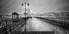 RYDE PIER IN THE RAIN by Gill Allport, Amersham