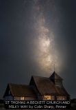 ST THOMAS A BECKETT CHURCH AND MILKY WAY by Colin Sharp, Pinner