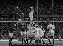 Courtney Lawes Wins The Throw In by Julie Mullings, Watford