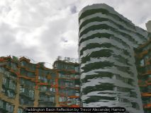 Paddington Basin Reflection by Trevor Alexander, Harrow