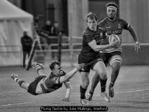 Flying Tackle by Julie Mullings, Watford