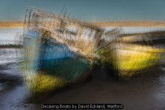 Decaying Boats by David Eckland, Watford