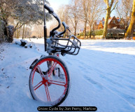 Snow Cycle by Jon Perry, Marlow