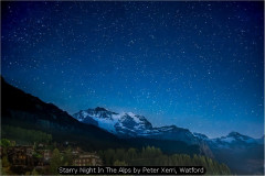 Starry Night In The Alps by Peter Xerri, Watford