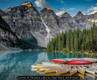 Sunrise At Moraine Lake by Paul Ward, Amersham