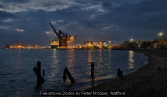 Felixstowe Docks by Peter Prosser, Watford