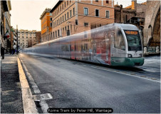 Rome Tram by Peter Hill, Wantage