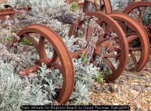 Tram Wheels On Brighton Beach by David Thomas, Ealing&HH